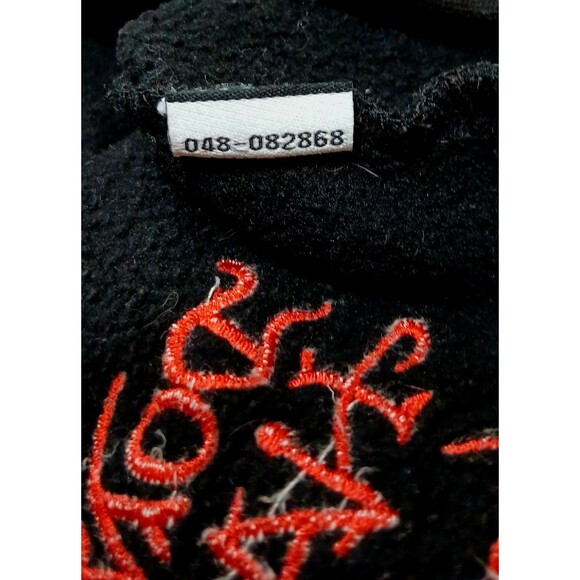 Ed Hardy by Christian Audigier XXL Black Skull Embroidered Sweatshirt Y2K Vintag - Picture 9 of 9